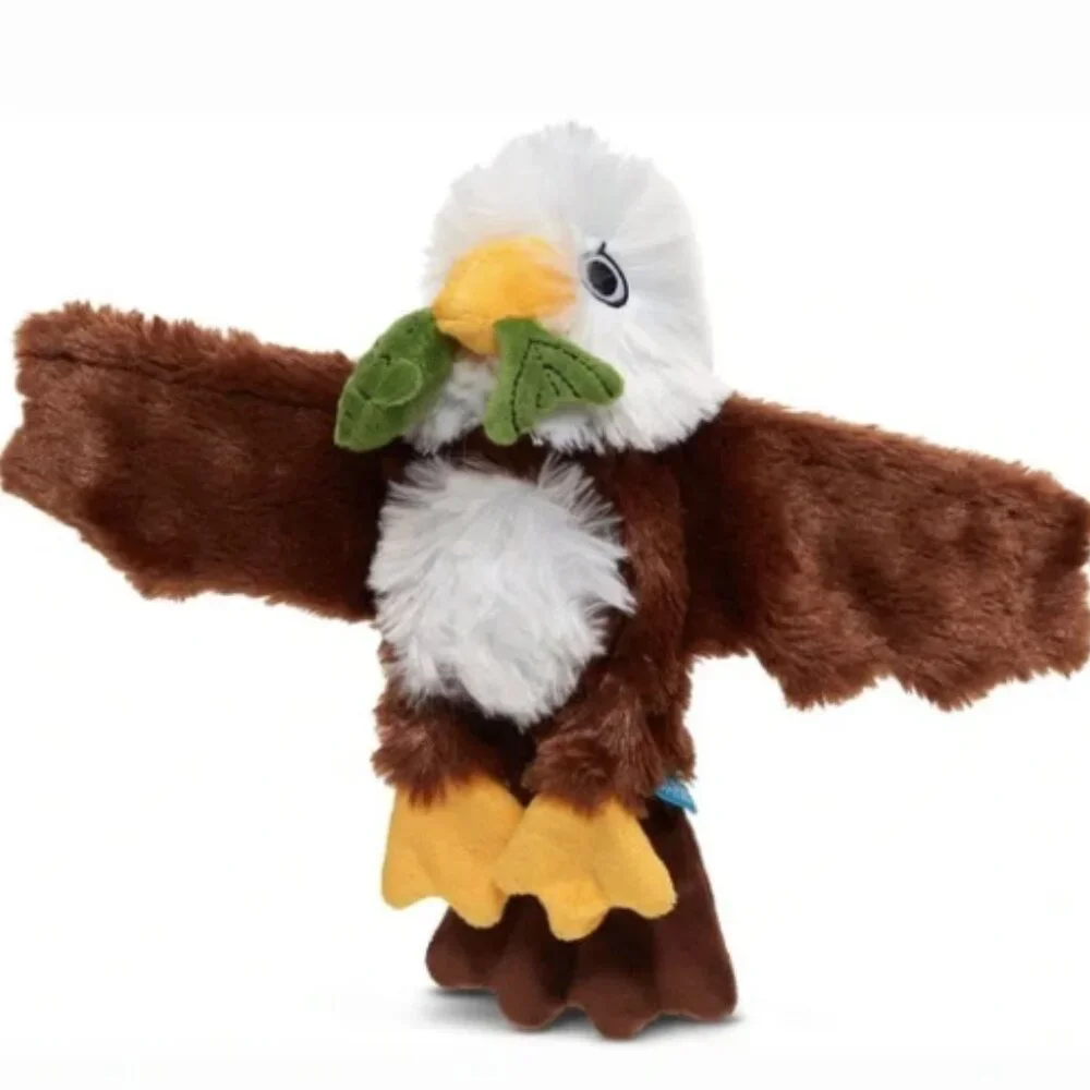 Bark Box Majestic Marty Eagle Crinkly Squeaky Toss & Shake Dog Toy 9.5”